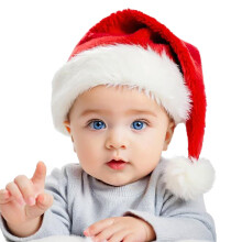 TCJJ kids/Baby/Adult Christmas Hat Unisex Santa Hat Red Velvet Xmas Hats