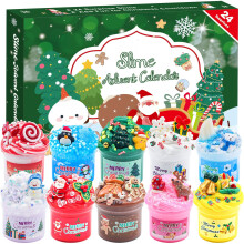 KYEVIS Slime Advent Calendar 2025, Christmas Advent Calendar 24 Days Countdown with 10 Slime