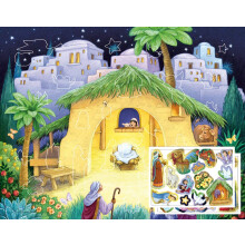 Kid's Nativity Sticker Advent Calendar (Countdown to Christmas)