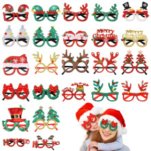 24Pairs Christmas Glasses,Christmas Novelty Glasses Glitter Eyewear,Xmas Party Glasses Photo Props Adults with Santa,Tree,Merry Christmas,Sparkling