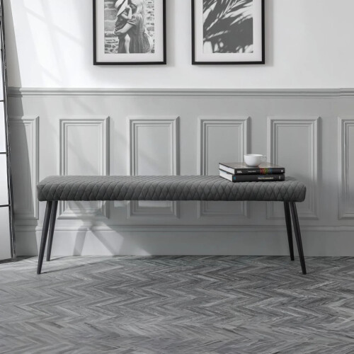 Luxe Low Bench - Grey