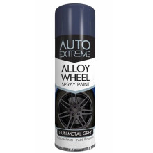 Rapide Auto Extreme AX Alloy Wheel Spray Paint Smooth Satin Finish Grey 300ml
