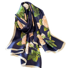Silk Scarf Women Chiffon Shawl Lotus Scarf White Neckerchief Long Head Wrap Thin Green Scarf Beach Women Hijab Belt Vintage Bridal Shawl Binder