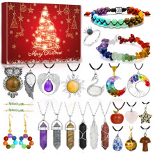 Crystal Jewellery Advent Calendar 2026 For Women Girls, 24 Surprises Of Christmas Countdown With Necklaces Bracelets Earrings Ring