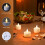 EXTSUD Led Tea Light 6pcs Rechargeable Tea Lights with Charging Base 4