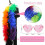 Rainbow Feather Boa Set Suitable for Pride Accessories Decorations 2