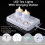 EXTSUD Led Tea Light 6pcs Rechargeable Tea Lights with Charging Base 5