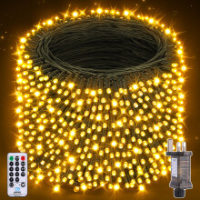 Nextronix Christmas Tree Fairy Lights: 800LEDs 80m String Lights Mains Powered Outdoor Indoor with 8 Modes Remote