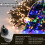 Gresonic Christmas Tree Fairy Lights 1000 LED 20m/65.6ft Warm White to Multicolor Indoor, 9 Modes Timer Green Cable Wire String Twinkle 4