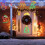 6 PCS Christmas Window Silhouette Light Decorations with UK Plugs 6