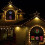 6 PCS Christmas Window Silhouette Light Decorations with UK Plugs 4