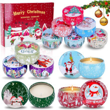 Christmas Scented Candles Gifts Set for Women 12 Pack, Natural Soy Wax Jar Candle for Home Scented