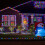 6 PCS Christmas Window Silhouette Light Decorations with UK Plugs 9
