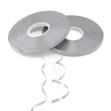 2 Rolls Silver Curling Ribbon, 5mm Ribbon Silver Curling String 50m/roll for Gift Wrapping Flower Crafts Birthday Festival Wedding Christmas