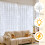 HeiPard Curtain Fairy Lights 200LED 3x2m USB Window String Lights White 8