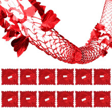 3M Red Foil Christmas Ceiling Decorations Hanging Ornaments,12 PCS