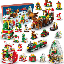 Christmas Advent Calendar Building Set 2026 - Countdown Playset 24 Collectible Surprises