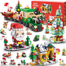 Advent Calendar 2026 with Building Blocks for Kids, 24 Days Christmas Countdown Calendar Building Blocks Toys for Boys Girls Toddler Xmas Stocking