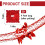 3M Red Foil Christmas Ceiling Decorations Hanging Ornaments,12 PCS 2