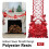 3M Red Foil Christmas Ceiling Decorations Hanging Ornaments,12 PCS 3