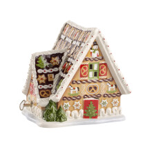Villeroy & Boch - Christmas Toys Music Box Gingerbread Shape, Plays Let it Snow, Chrismas Decorations, Indoor Decoration Christmas, Porcelain