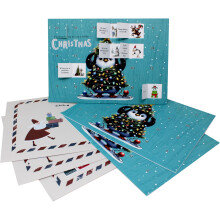 Set of 3 Pun Advent Calendars - A5 Greeting Card Style with Envelopes, 24 Days of Funny Christmas Puns