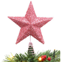 Christmas Concepts 28cm Sparkly Tree Top Star - Luxury Christmas Decorations (Baby Pink)