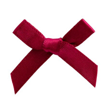 Italian Options Mini Satin Ribbon Bows, Small Bow Decorations for Crafts, Gifts, Hampers, Hair Bow, Wedding Stationery, Floristry, Christmas, Cakes
