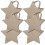 Glick Christmas Gift Tags with String | Gold Foil Star Label | Pack of 6 2