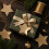 Glick Christmas Gift Tags with String | Gold Foil Star Label | Pack of 6 5