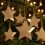 Glick Christmas Gift Tags with String | Gold Foil Star Label | Pack of 6 6