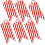Glick Christmas Gift Tags with String | Candy Cane Tag for Gift | Pack of 6 3