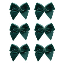 Italian Options Large Velvet Ribbon Bows, Self Adhesive Christmas Tree Bows for Crafting, Gift Wrap, Decorations, Wreaths, Cake Décor, Crafts