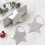 Glick Christmas Gift Tags with String | Silver Foil Star Label | Pack of 6 6