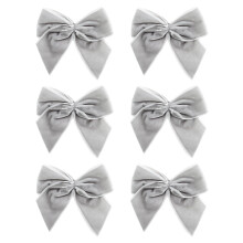 Italian Options Large Velvet Ribbon Bows, Self Adhesive Christmas Tree Bows for Crafting, Gift Wrap, Decorations, Wreaths, Cake Décor, Crafts