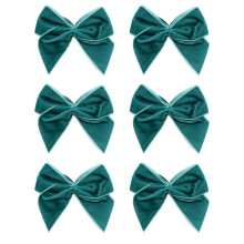Italian Options Large Velvet Ribbon Bows, Self Adhesive Christmas Tree Bows for Crafting, Gift Wrap, Decorations, Wreaths, Cake Décor, Crafts