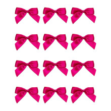 Italian Options Small Satin Ribbon Bows, Self Adhesive Bow Decorations for Crafts, Gift Wrap, Hampers, Hair Bows, Wedding Stationery, Floristry