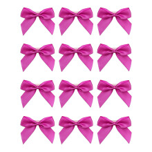 Italian Options Small Satin Ribbon Bows, Self Adhesive Bow Decorations for Crafts, Gift Wrap, Hampers, Hair Bows, Wedding Stationery, Floristry