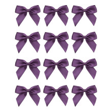 Italian Options Small Satin Ribbon Bows, Self Adhesive Bow Decorations for Crafts, Gift Wrap, Hampers, Hair Bows, Wedding Stationery, Floristry