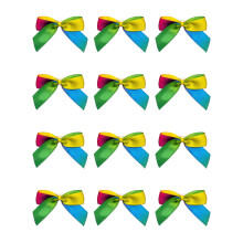 Italian Options Small Satin Ribbon Bows, Self Adhesive Bow Decorations for Crafts, Gift Wrap, Hampers, Hair Bows, Wedding Stationery, Floristry