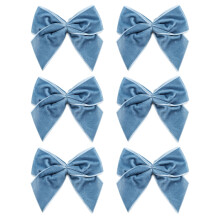Italian Options Large Velvet Ribbon Bows, Self Adhesive Christmas Tree Bows for Crafting, Gift Wrap, Decorations, Wreaths, Cake Décor, Crafts