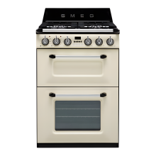 Smeg TR62P - Cream 4 Zone Dual Fuel Cooker - A/A energy