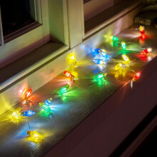 Talking Tables Christmas Bulb LED String Lights Indoor Bedroom Xmas Table Decorations Fairy Lights Warm Glow for NYE Party Home Décor
