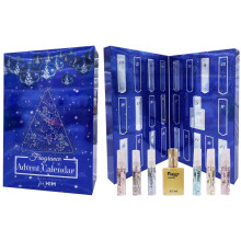 Men's Christmas Fragraces Advent Calendar Countdown 24 days BLUE Gift for Him Perfume Saffron LONDON