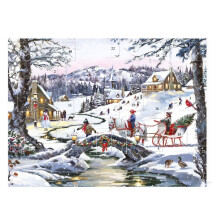 Tracks Publishing Traditional Advent Calendar - Over a Snowy River - No Chocolate