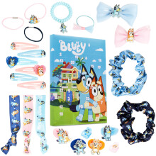 Bluey Advent Calendar 2026 for Girls, 24 Hair Accessories