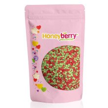 HONEYBERRY INCLUSIONS Christmas Confetti Sprinkles 200g (Green and Red)