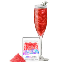 Twinkle my Drink 5g Red Edible Glitter for Drinks & Christmas Cake Decorations - Christmas Party Drinks
