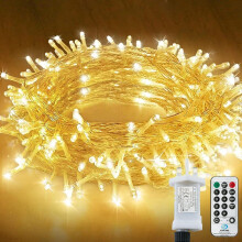 220LED Fairy Lights Plug in,22M String Lights Mains Powered Warm White