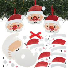 Baker Ross FN613 Santa Chocolate Holder Decorations - Pack of 8, Christmas Craft Kits for Kids, Perfect for Christmas Gifts and Party Treats